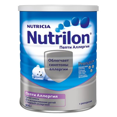 Купить nutrilon (нутрилон) пепти аллергия сухая смесь детская с рождения, 800г в Арзамасе