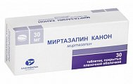 Купить миртазапин-канон, таблетки, покрытые пленочной оболочкой 30мг, 30 шт в Арзамасе