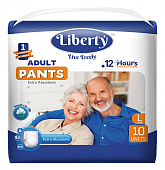 Купить liberty premium pants (либерти премиум пантс) подгузники-трусики для взрослых одноразовые l 10шт в Арзамасе