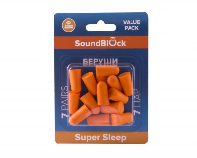 Купить беруши soundblock (саундблок) super sleep пенные, 7 пар в Арзамасе