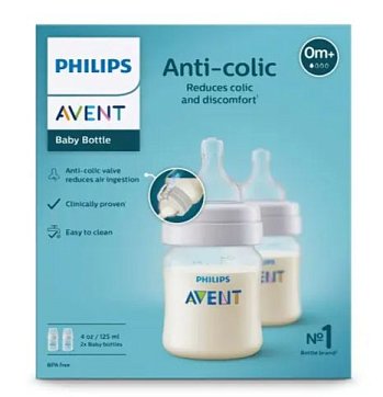 Avent (Авент) бутылочка для кормления Anti-colic 0 месяцев+ 125 мл 2 шт SCF100/02