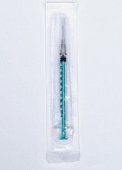 Купить шприц 1мл инсулиновый 100ин/ед (трехкомпонентный) стерильный с иглой луер 0,4х12мм премиум, 100 шт в Арзамасе