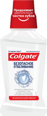 Купить колгейт (colgate) ополаскиватель для полости рта безопасное отбеливание, 250 мл в Арзамасе