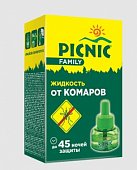 Купить picnic (пикник) family жидкость от комаров 45 ночей в Арзамасе