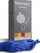 Купить перчатки benovy смотровые латексные нестерильные неопудрен повышенной прочности размер m 25 пар в Арзамасе