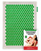 Купить аппликатор массажер медицинский тибетский на мягкой подложке 41х60 см, зеленый в Арзамасе
