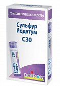 Купить сульфур йодатум с30 гомеопатические монокомпонентный препарат минерально-химического происхождения, гранулы гомеопатические 4 гр в Арзамасе