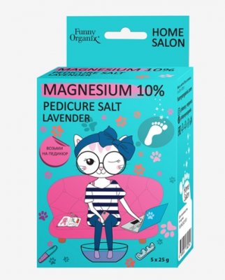 Купить funny organix (фанни органикс) магниевая соль для педикюра 25г, 5 шт в Арзамасе