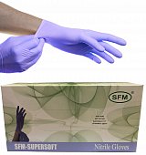 Купить перчатки sfm смотровые нестерильные нитриловые неопудрен текстурир размер xl, 100 пар, фиолетовые в Арзамасе