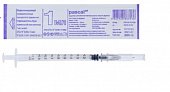 Купить шприц 1мл инсулиновый pascal 3-компонентный одноразовый, игла 27g 1шт в Арзамасе