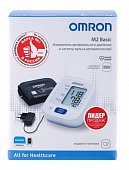 Купить тонометр автоматический omron (омрон) м2 basic, с адаптером, манжета 22-42см (hem 7121-alru) в Арзамасе