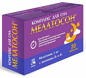 Купить мелатосан комплекс для сна, таблетки покрытые оболочкой 30шт бад в Арзамасе