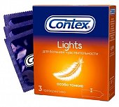 Купить contex (контекс) презервативы lights особо тонкие 3шт в Арзамасе