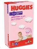 Huggies (Хаггис) трусики 3 для девочек, 7-11кг 58 шт