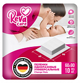 Купить reva care (рева кеа) пеленки одноразовые для детей взрослых и лежачих больных 60х90, 10шт в Арзамасе