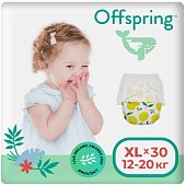 Купить offspring (оффспринг) подгузники-трусики детские размер xl, 12-20 кг 30 шт лимоны в Арзамасе