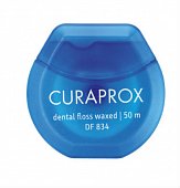 Купить curaprox (курапрокс) зубная нить вощенная с мятой, 50м, df834 в Арзамасе