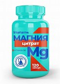 Купить ирисфарма (irispharma) магния цитрат с витамином в6, капсулы 120 шт бад в Арзамасе