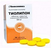 Купить тиолипон, таблетки, покрытые пленочной оболочкой 600 мг, 30 шт в Арзамасе