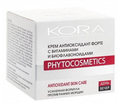 Купить kora (кора) крем антиоксидант форте для лица с витаминами и биофлавоноидами 50мл в Арзамасе