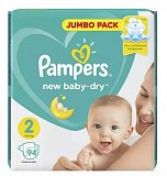 Pampers New Baby (Памперс) подгузники 2 мини 4-8кг, 94шт